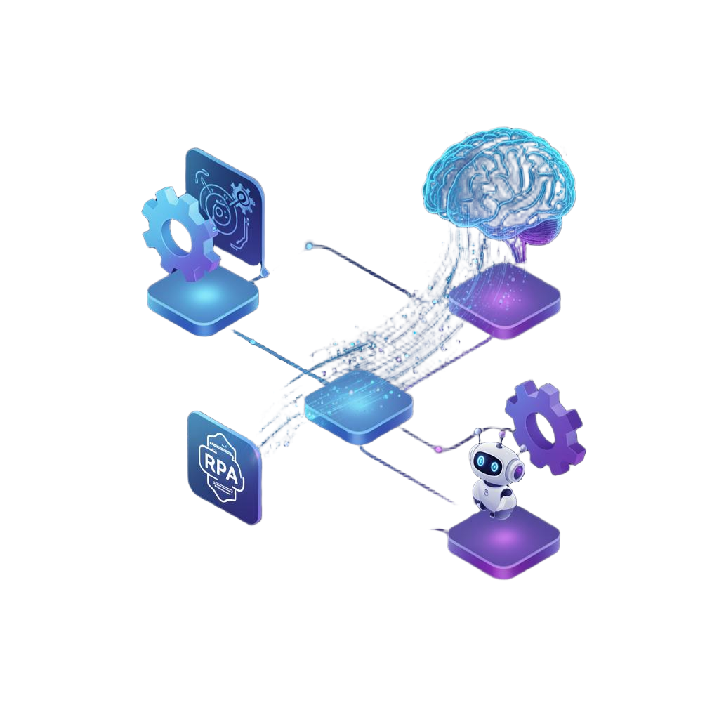 AI, agents, ML and RPA automation pipeline